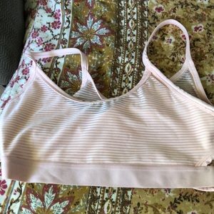 Nike sports bra light pink size medium